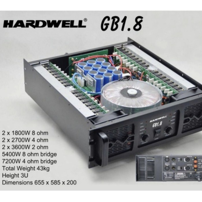 Power Amplifier Hardwell GB 1.8 / GB 18 Original Power Class GB