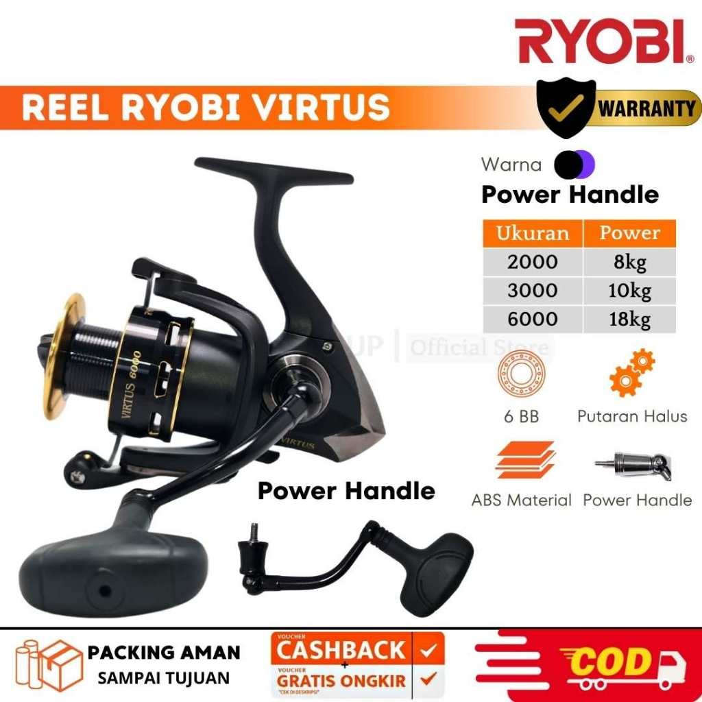 Reel Pancing Ryobi Virtus 2000  3000 6000 Power Handle in Japan