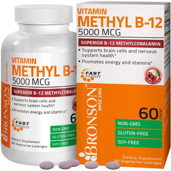 Bronson Methyl Vitamin B12 5000 mcg Methylcobalamin JUAL