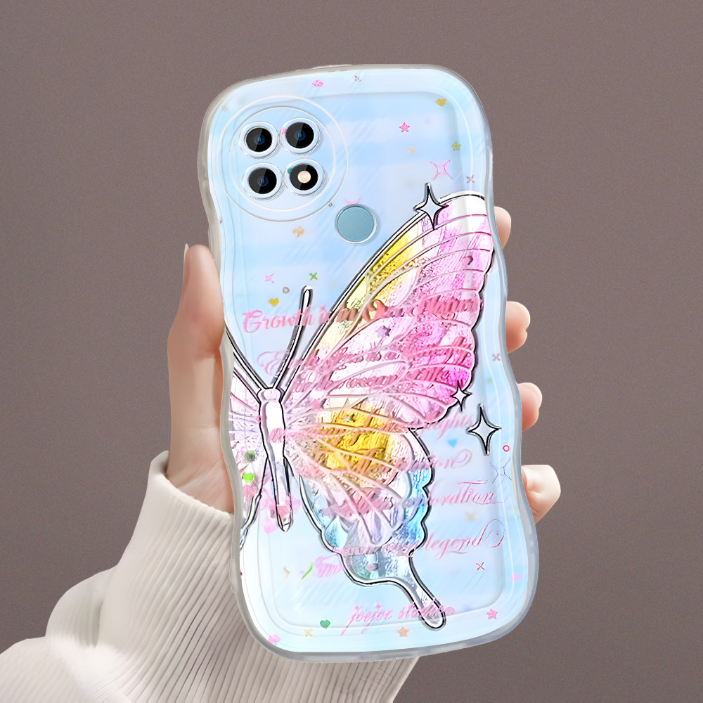 OPPO A15 A15S Case Softcase Casing Hp Kesing Soft  Kartun Lucu Cassing Cute Kupu 4974
