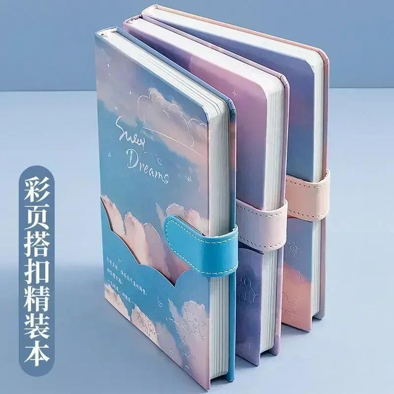 

Notebook Loose-leaf Journals Box Christmas Stationery Present Set Hand Oil Painting Account Kawaii Book Gift