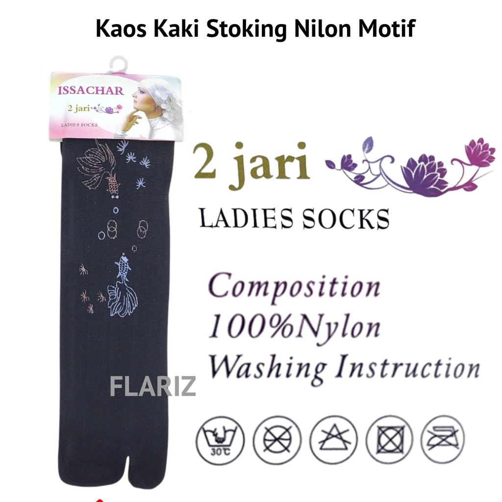Kaos Kaki Stoking Nilon Motif - Kaos Kaki Stocking Jempol Kaos Kaki Jempol Bahan Stoking Tipis 2 Jar