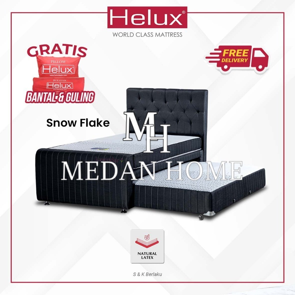 [RUMAHMEBEL88] PROMO TERMURAH Bed Dorong Series By Helux Beds - Fullset