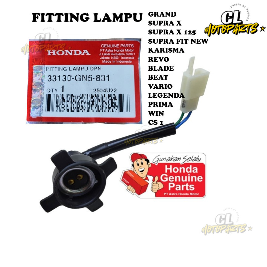 CL - FITING LAMPU SUPRA GRAND SUPRA X SUPRA FIT NEW BEAT KARBU VARIO KARBU LEGENDA PRIMA WIN KARISMA