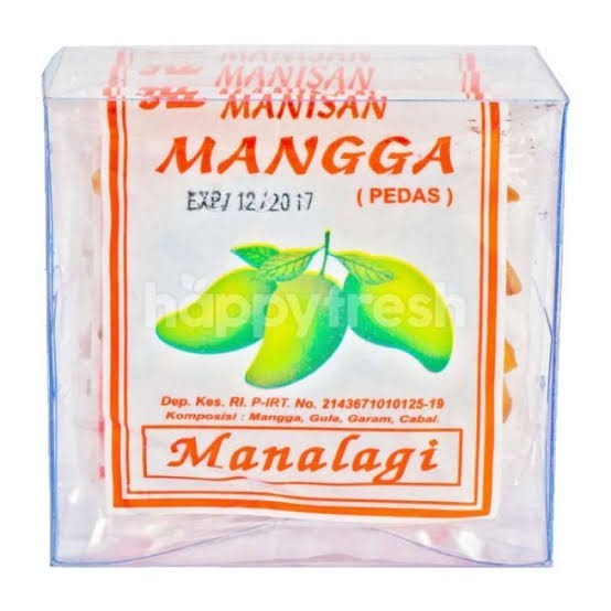 

HL Manisan Mangga Kering rasa Pedas 5's - Manalagi ( 30gr x 5 pcs )