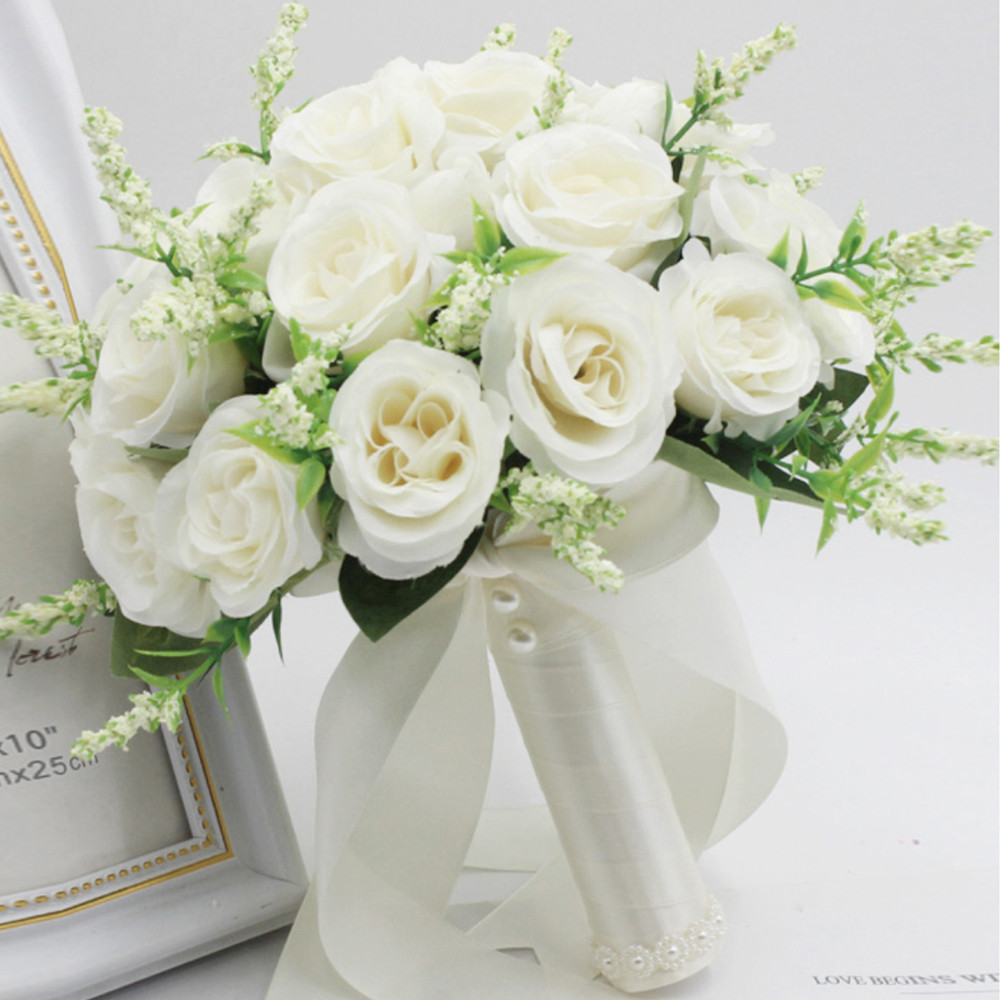 

Bride Bouquet Bridesmaid Group Photo Props Bride Wedding Ceremony Wedding Rose Graduation Dance Anniversary Confession Gift