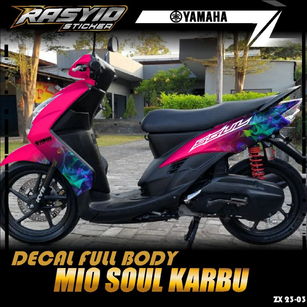 COD Sticker Decal Full Body Motor Yamaha Mio Soul Karbu 2007 2008 2009 2010 2011 2012 Sticker Mio So