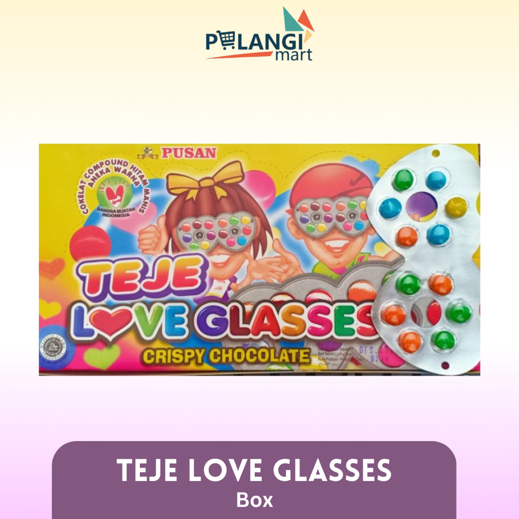 

SMILING EYEGLASS // PUSAN TEJE MEGA LOVE GLASSES BOX 40X5,4 GR