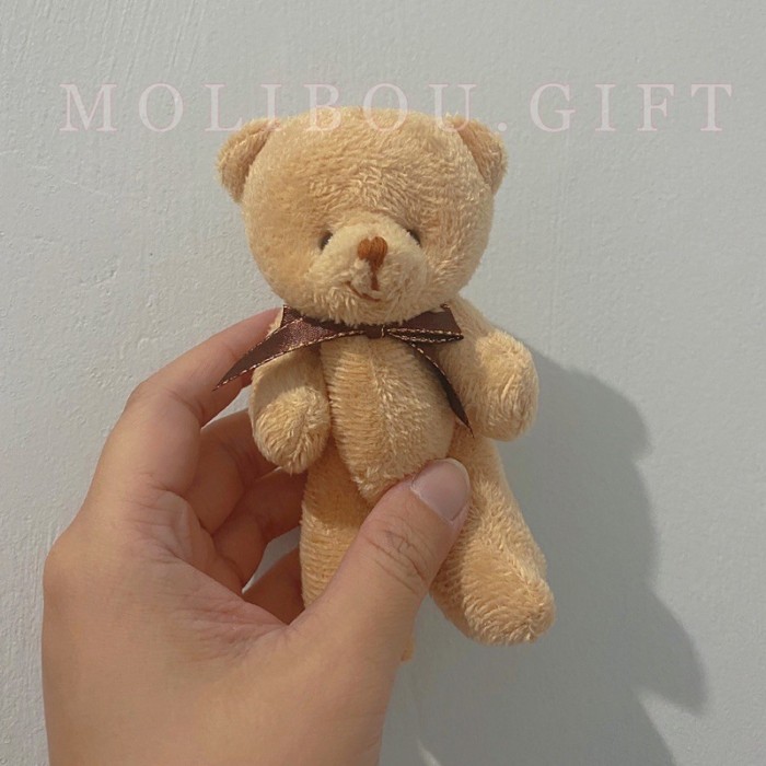 

RB001 Boneka teddy mini 12 cm wisuda valentine beruang buket