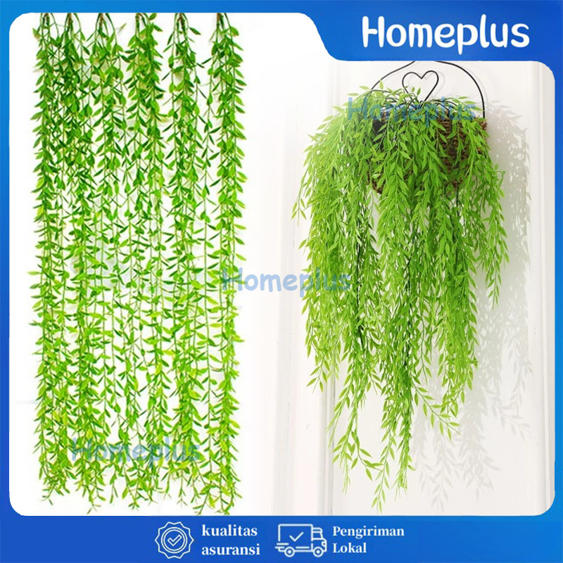 Daun Rambat Palsu Tanaman Hias Indoor Pot Bunga Artificial Dekorasi Hoya Costa Dinding / Daun Hias /