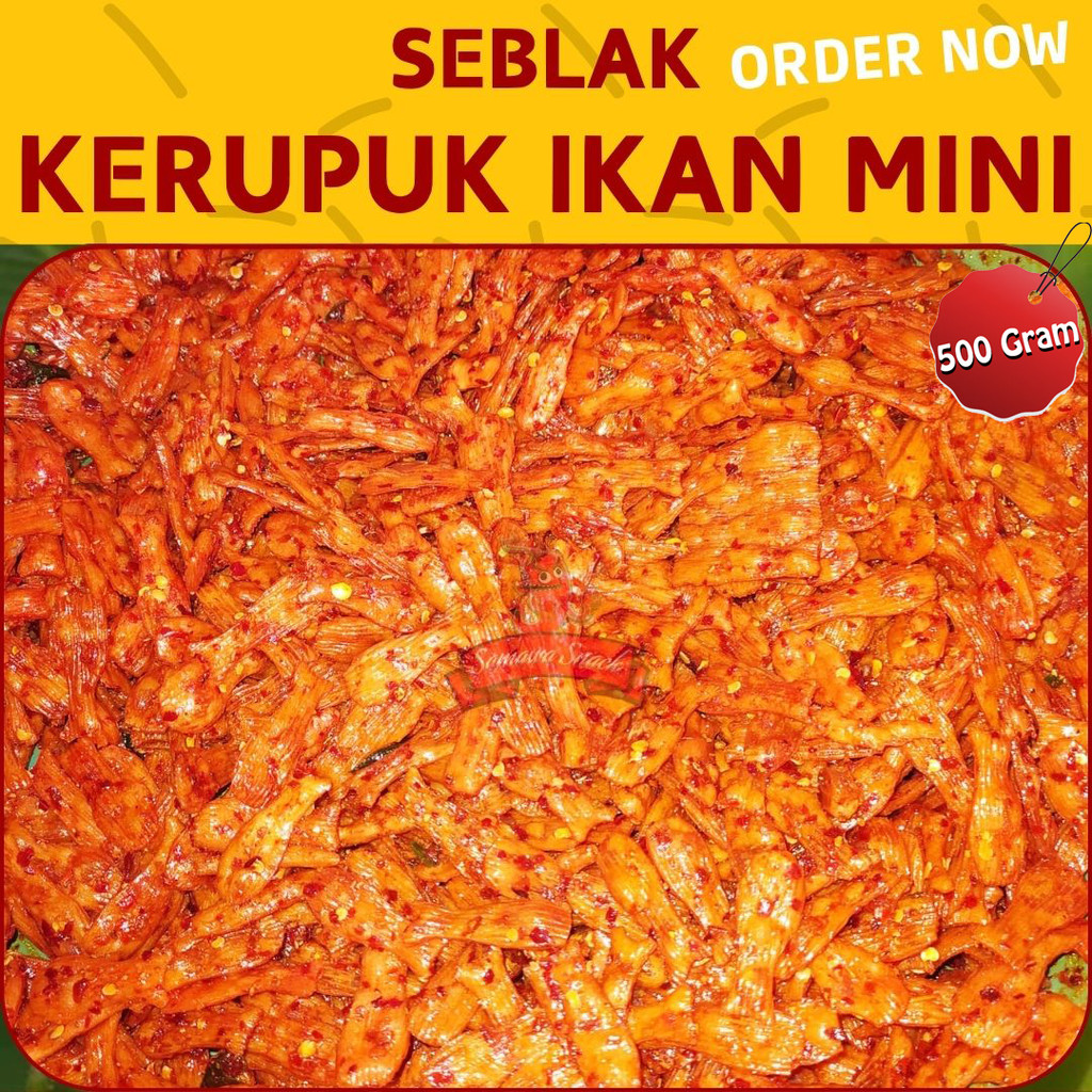 

Seblak pedas daun jeruk kerupuk ikan isi 500 gr