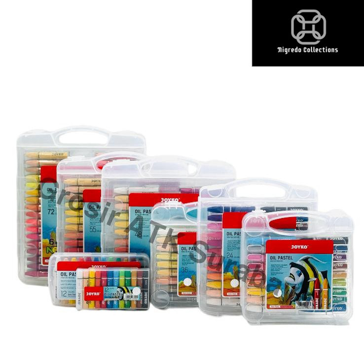 

( VARIAN ) CRAYON / Krayon Minyak / Oil Pastel JOYKO 12 18 24 36 48 55 Warna