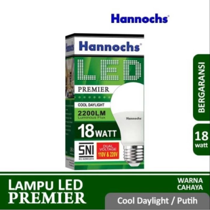 Hannochs Premier Lampu Led 18w Cahaya Putih