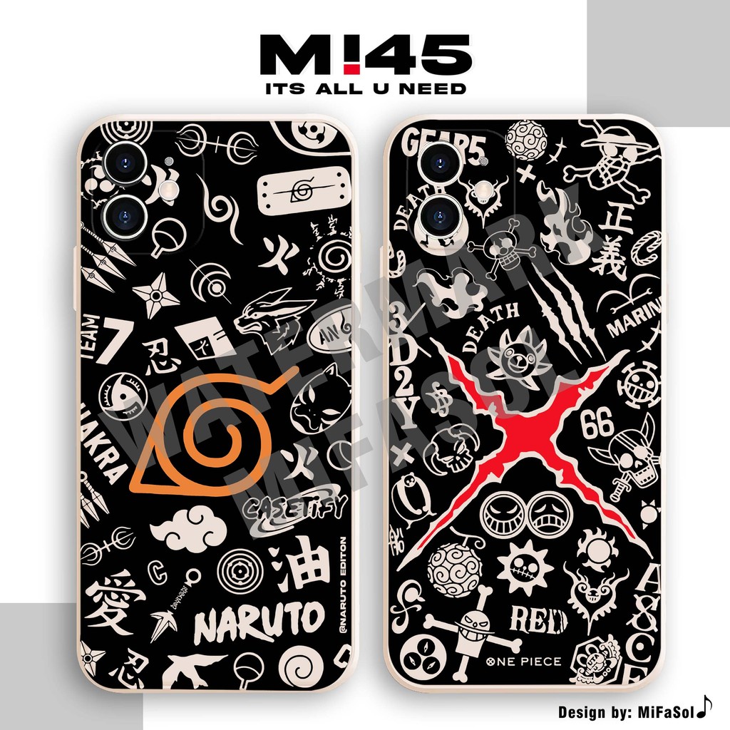 Naruto One Piece Case Oppo A17 A54 A16 MF499 Casing Terbaru Karakter Anime Softcase Motif Aesthetic
