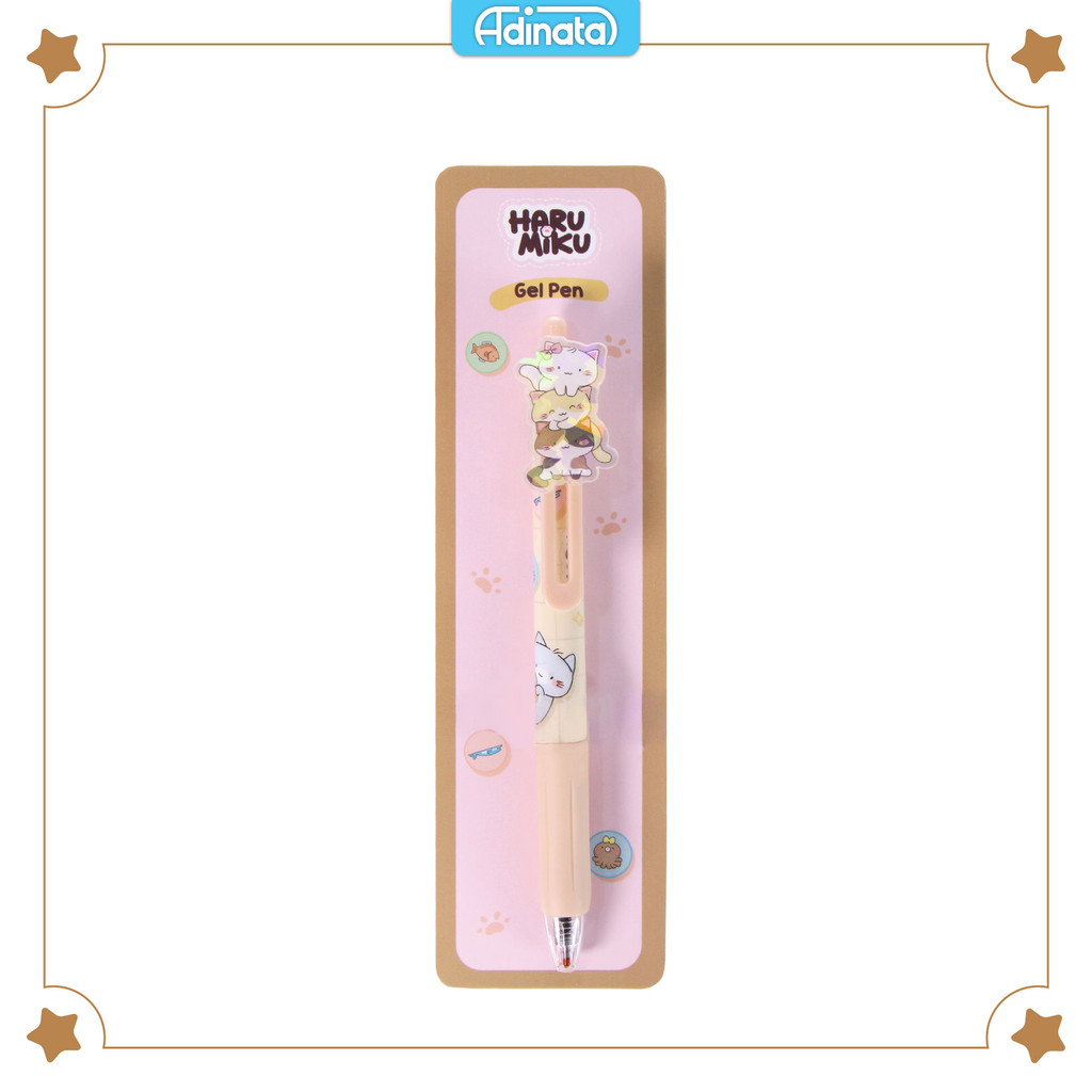 

Haru Miku Rubber Gel Pen 2452-2172 Cream / Pen / Alat Tulis - Adinata