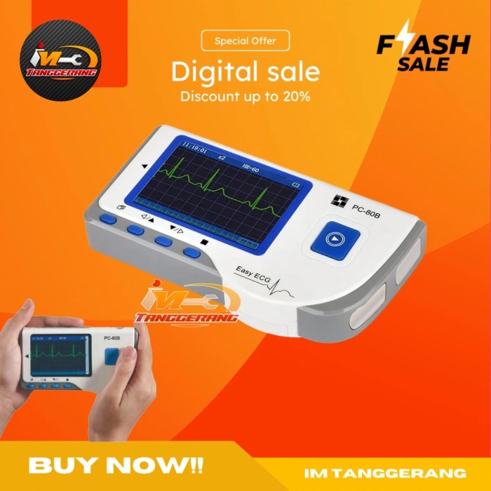 EKG Monitor ECG Electrocardiogram PC80B Elektrokardiogram PC-80B