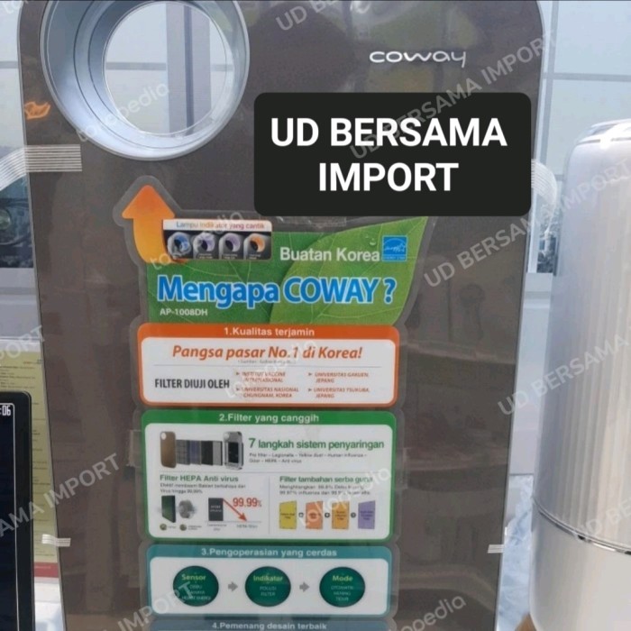 Air purifier coway Ap-1008dh filter penjernih udara made in KOREA