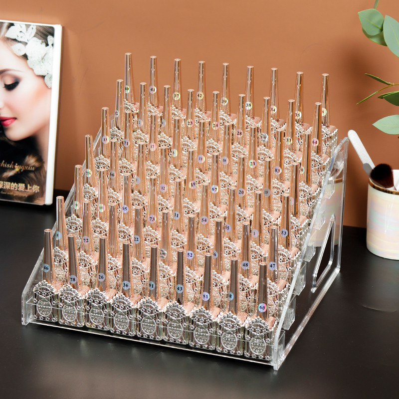 

3/4/5/6/7 Layers Acrylic Nail Polish Display Rack Transparent Cosmetic Organizer Multi-layer Simple Mounting Rack Stand Holder