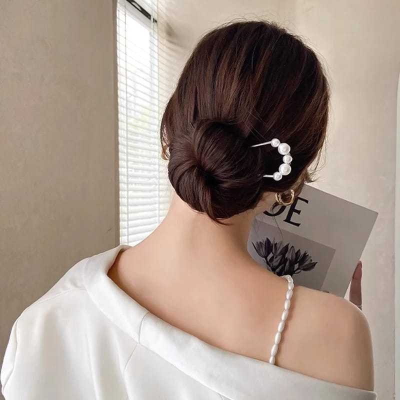 U CUSTOM - Tusuk Konde Konde Tusuk Logam Mutiara Cantik Mahkota Rambut  Wanita Cantik