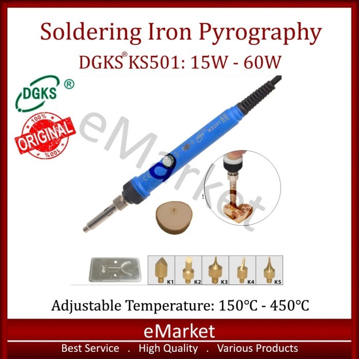 

Solder Lukis Pyrography DGKS KS501 / Wood Carving / Bakar Kayu Bambu A