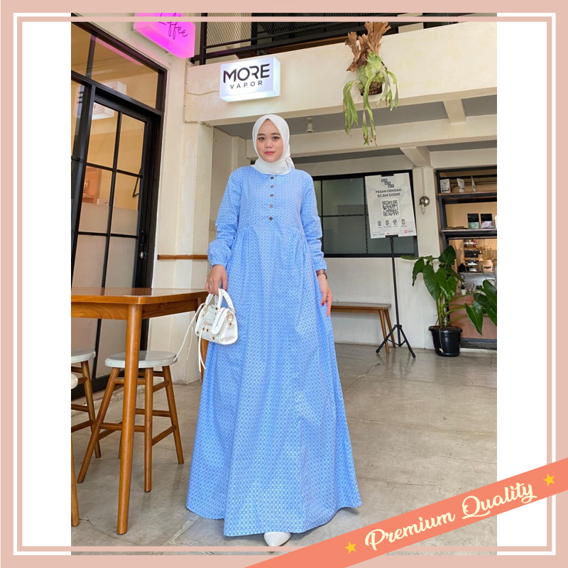 GAMIS CEWEK LEBARAN 2025 CANTIK / casual dress terbaru katun yanded premium by kamila muslimah