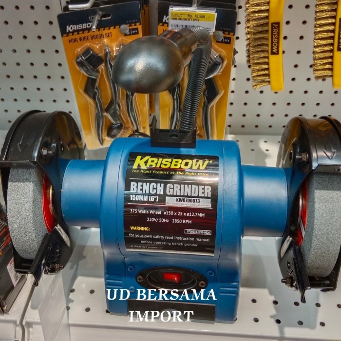 KRISBOW Mesin Gerinda Duduk 15cm Bench Grinder