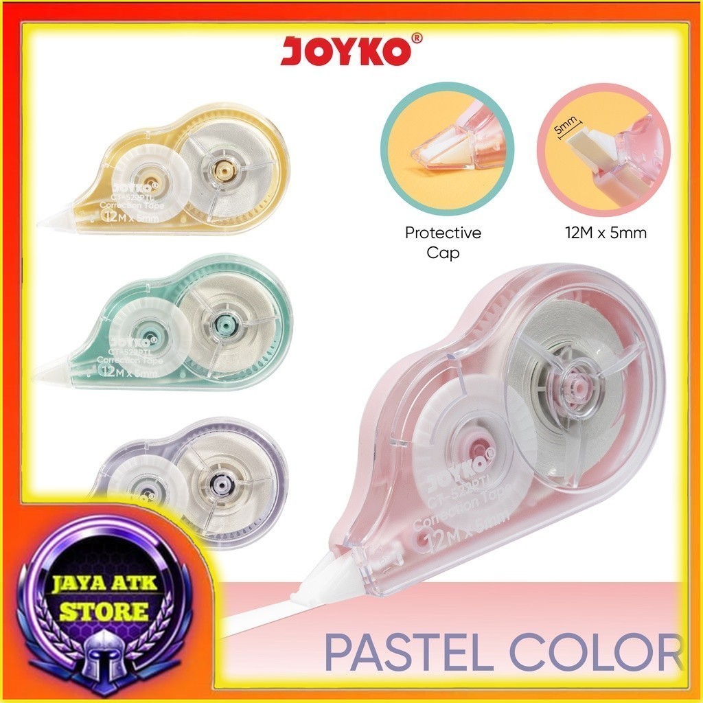 

JOYKO Pita Koreksi Correction Tape CT-522PTL Pastel Color