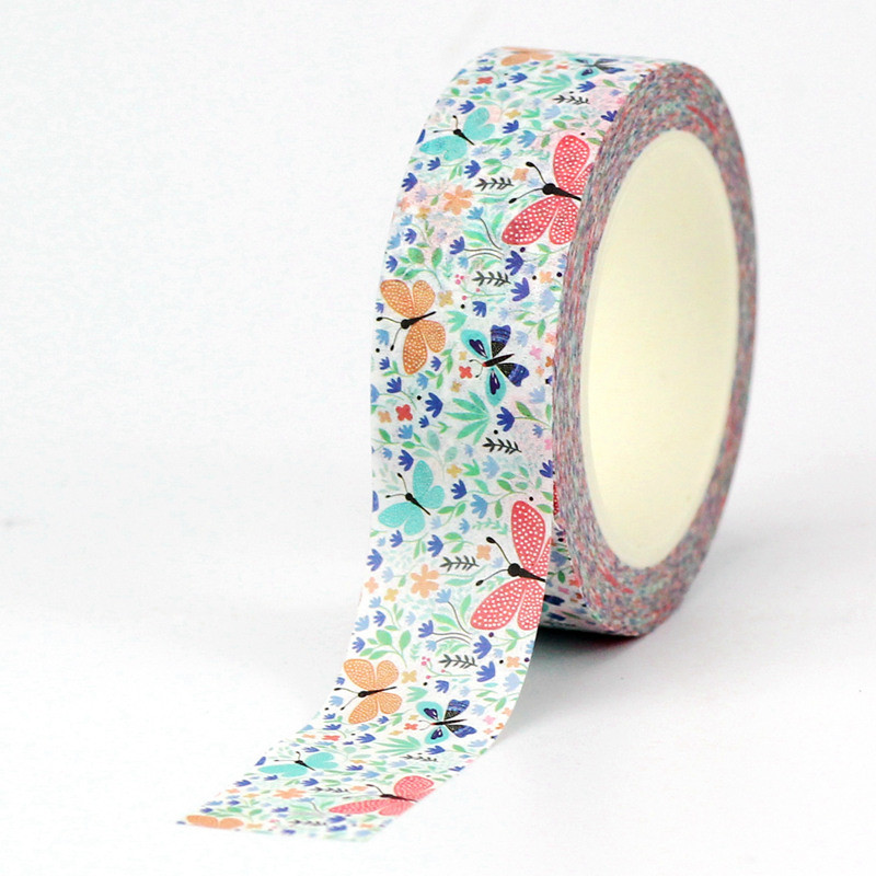 

NEW 1PC 10M Decorative Pink Butterflies Washi Tape Scrapbooking Journal Adhesive Masking Tape Kawaii Stationery