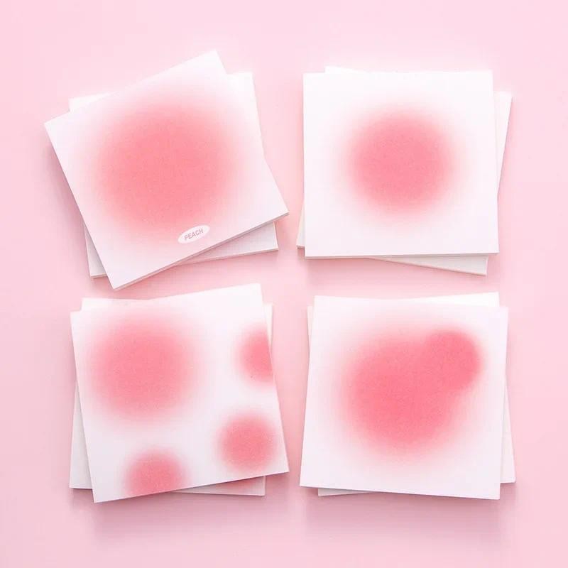 

50Sheets/pc Gradient Color Sticky Note Notepad for Women Girls Staff Memo Pad Notebook Decor Memo Pad Writing Pads