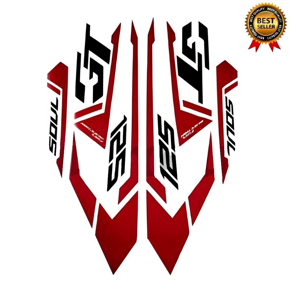 STIKER STRIPING LIS BODY STANDART YAMAHA MIO SOUL GT 2015 LIS STIKER MIO SOUL GT 2015 Termurah