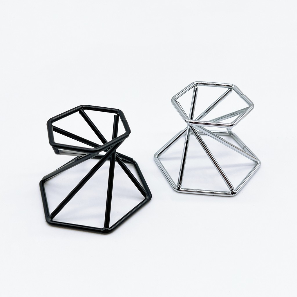

Hexagon Metal Display Stand Holder Sphere Base Crystal Lensball Base Home Office Decor Accessories Divination Photography