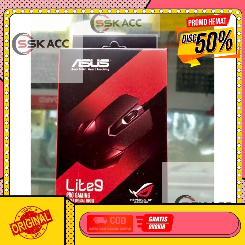 Mouse Asus Lite 9 / Mouse Asus Gaming / Mouse Asus GROSIR-KOMPUTER