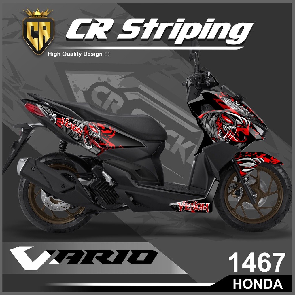 Decal Sticker Honda Vario 160 New Fullbody 2022 - Aksesoris Sepeda Motor Stiker Variasi Vario 160 20