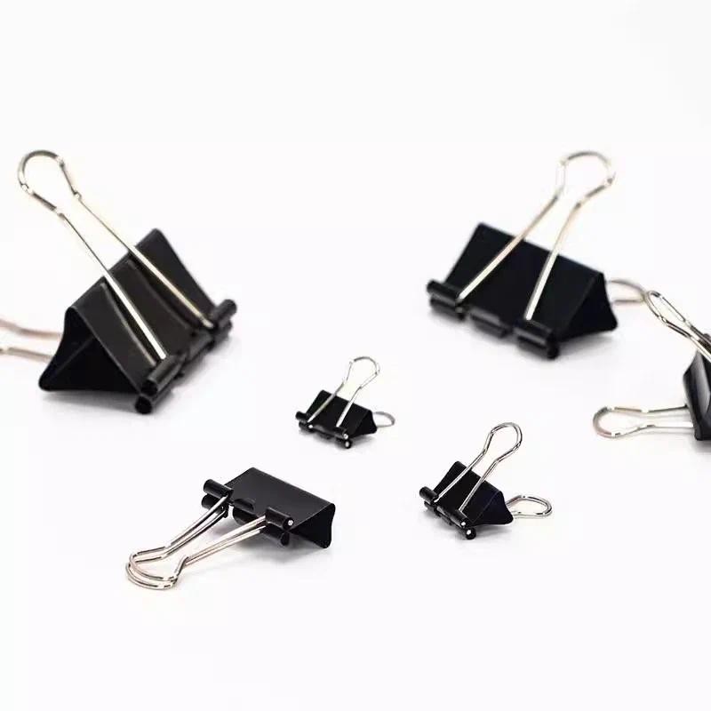 

Black Metal Binder Clips Set 15mm/ 25mm/ 32mm Notes Letter Paper Clip Filer Holder Clamp School Office Binding Supplies