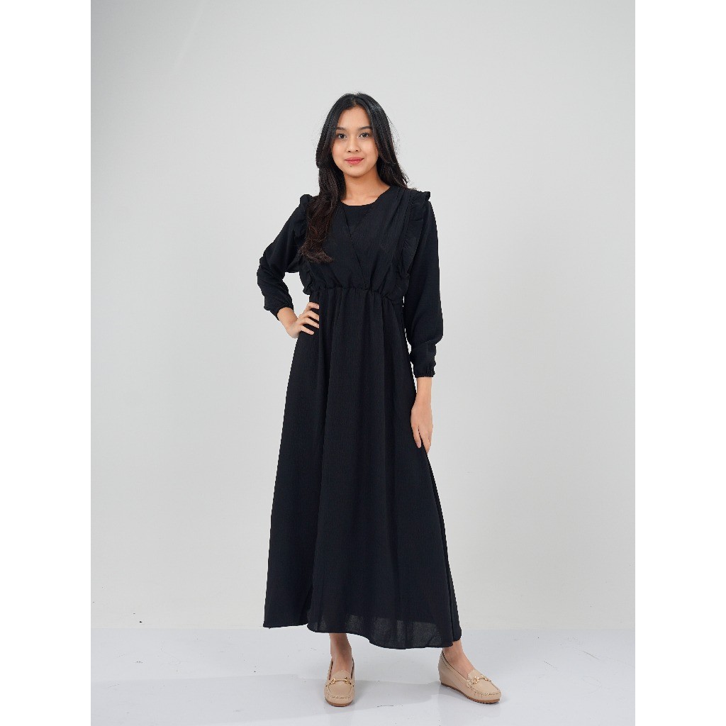 Dress Gamis Wanita Flowy Daily Long Dress