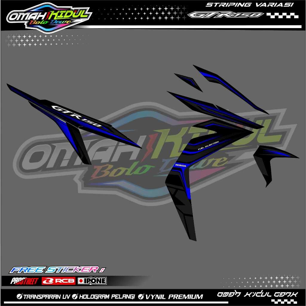 STRIPING VARIASI HONDA SUPRA GTR 150 / STICKERLIST VARIASI MOTOR SUPRA GTR 150