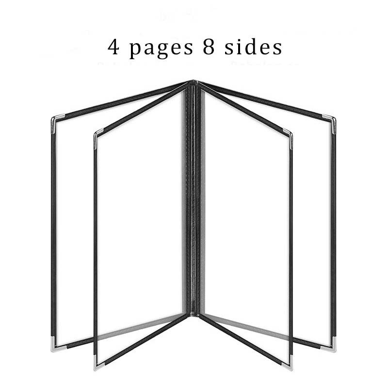 

RB A4 Buku Menu Restaurant Menu Covers Kulit Cover Pelindung Menu Pelindung Sampul Menu