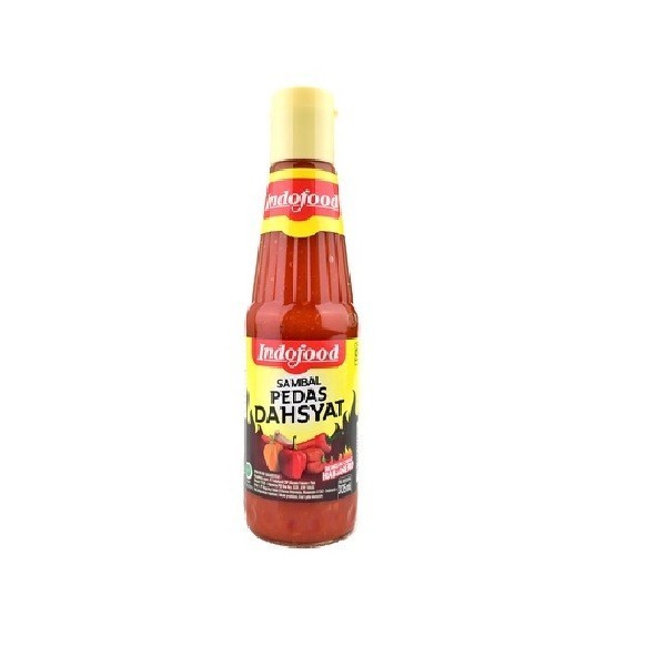 

New Item INDOFOOD SAMBAL PEDAS DAHSYAT BTL 335ML