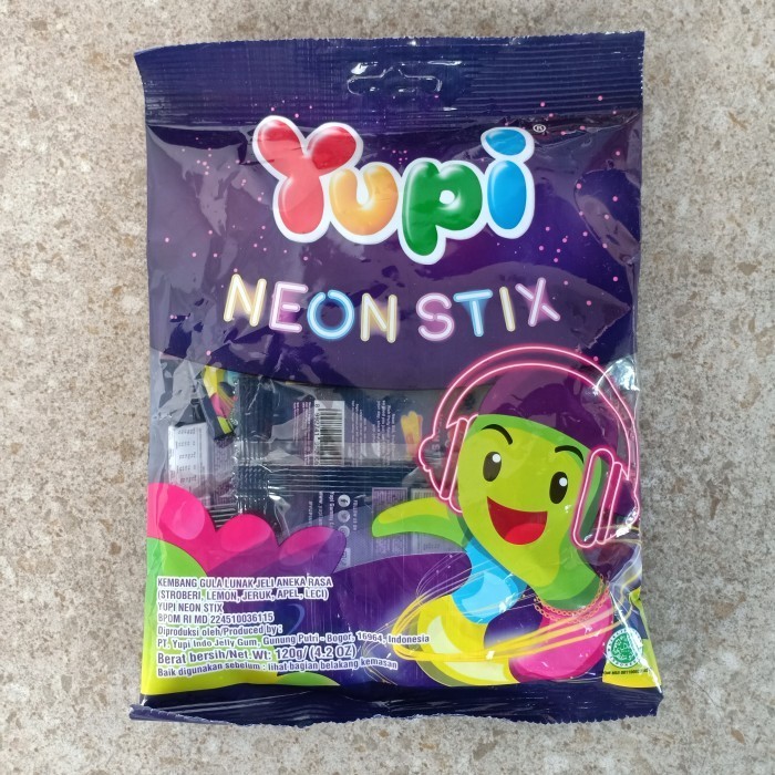 

YUPI NEON STIX BKS 120g ISI 24 PER BUNGKUS