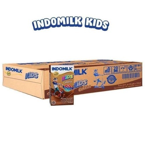 

NEW ITEM MINUMAN INDOMILK KIDS UHT VANILA DUS 40 X 115ML
