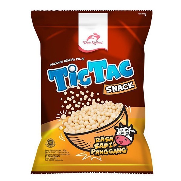 

NEW ITEM SNACK DUA KELINCI TIC TAC SAPI PANGGANG 90g