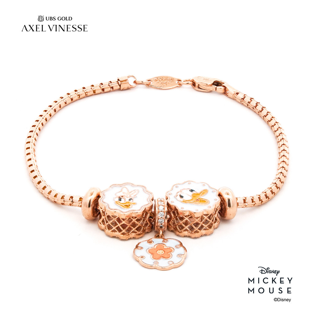 UBS Gold Gelang Emas Disney Donald Daisy Duck Sweetie - Kgy0179 - 17K