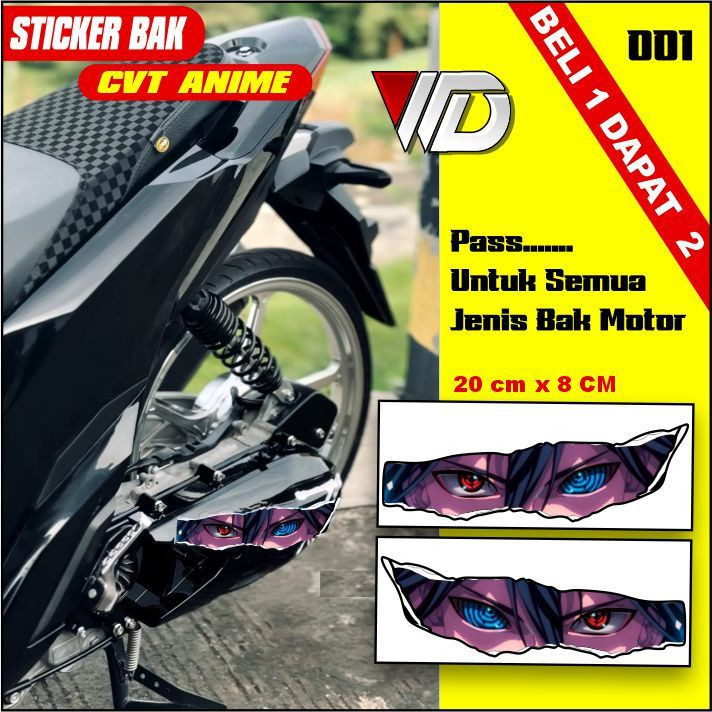 001 Sticker bak motor cvt anime