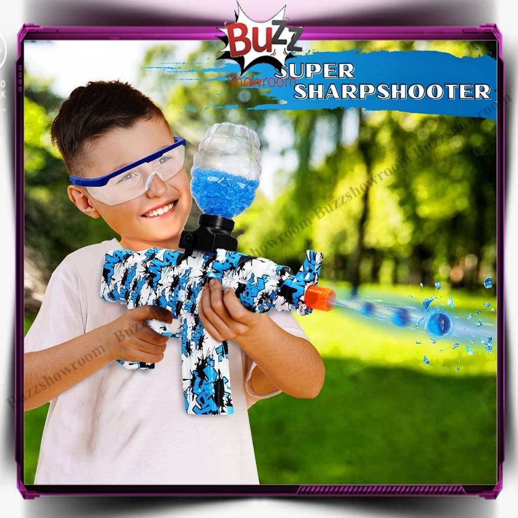LETERSHOP Water Gel Blaster Gun Mainan Anak Super Shoot Tembakan AK Electric WGG