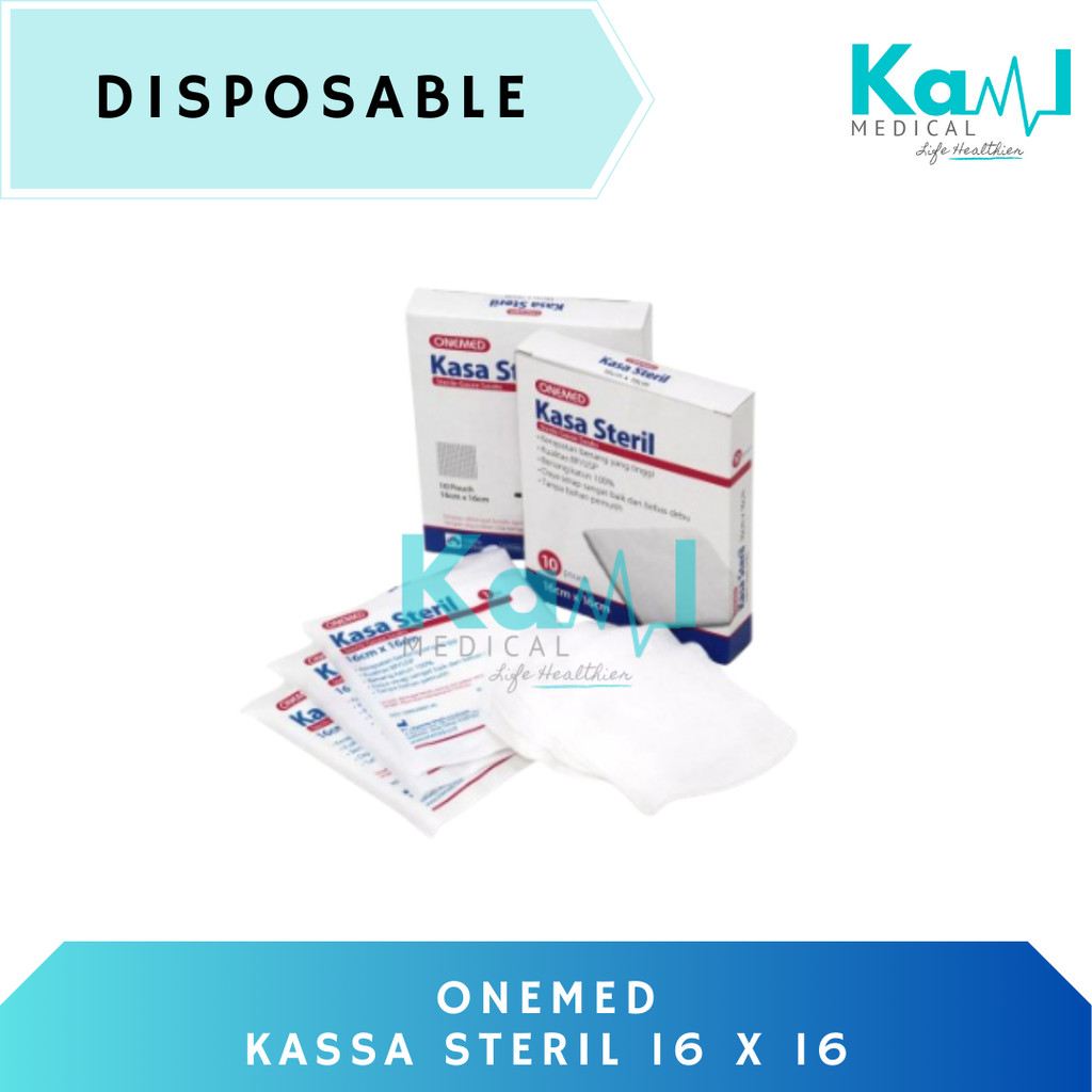 Kasa Steril 16x16 / Kasa Kotak / Kasa Hidrofil Kasa Hidrofil Three Med