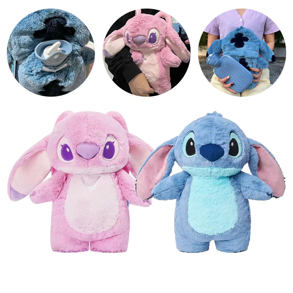 Kantong penghangat tangan Stitch Tipe injeksi air Hot Water Bag bantal penghangat perut haid