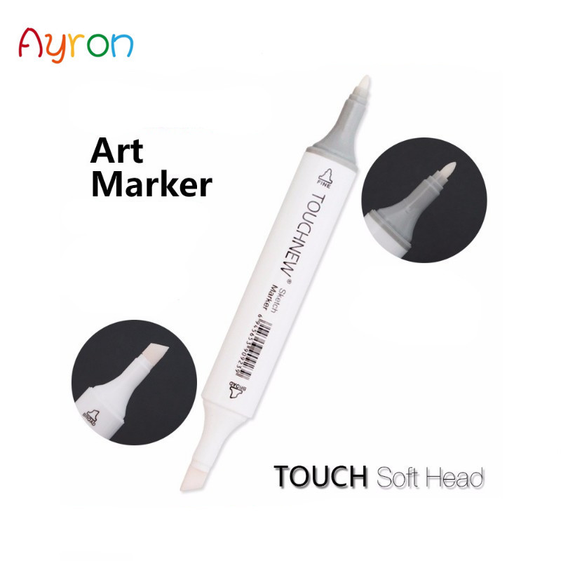 

TOUCHNEW 0# Colorless Blender Marker Double-headed Alcohol Based Ink Sketch Markers Set for Artist Manga Painting Supplies