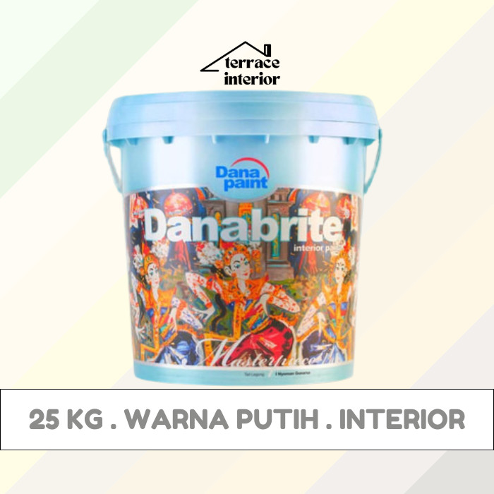 Cat Tembok Interior Danapaint Danabrite Warna Putih 25 Kg