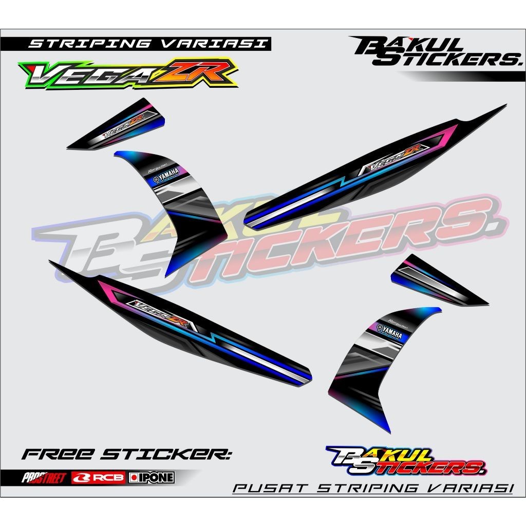 STRIPING VARIASI YAMAHA VEGA ZR / STICKER LIST VARIASI MOTOR YAMAHA VEGA ZR