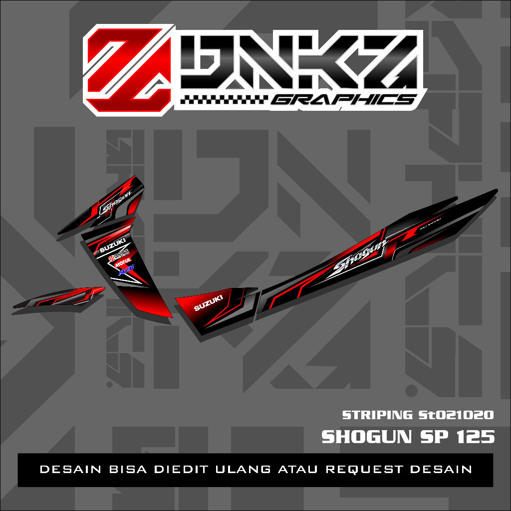 Stiker Shogun SP 125  Decal Striping Shogun SP 125